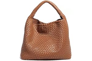 Jugsar Womens Totes Bags Large Shoulder Bags Ladies Hobo Bag Soft Leather Handbags for Women Top Handle Shopping Bag, Gift with a Ladies Purse (Brown)