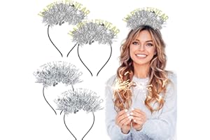 LaVenty cerchietto 2025 happy new year 2025 capodanno cerchietto happy new year accessori happy new year corona cerchietto