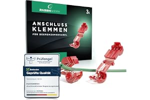 RASENWERK® - Anslutningsklämmor för robotgräsklippare gränskabel laddningsstation - T-grenförbindelsegrenar grenklämmor ström