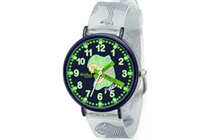 Kiddus Reloj de Aprendizaje para Niño, Reloj Educativo Infantil a Partir de 5 Años, 3ATM, Niños Analógico para Aprender la Hora, Mecanismo Japonés