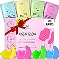 Under Eye Patches & Lip Patches Set of 28 - Under Eye Patches for Dark Circles and Puffiness - Lip Mask for Dry Lips - Hydrating 4 Flavors Eye Masks (Reduce Dark Circles) & Lip Masks (Soft Plump Lips)