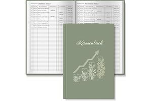 ‎BIROYAL BIROYAL Kassenbuch A5-120 Seiten Haushaltsbuch, Budget Planner & Kassenbücher - Einnahmen Ausgaben Buch - Haushaltsbuch zum Eintragen - Kassenbuch Kleinunternehmer- Budgetbuch Finanzplaner