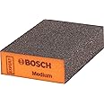 Bosch 1x EXPERT S471 Standard Blocks (for Paint on wood, Softwood, Ø 69 x 97 x 26 mm, Medium, Professional Accessory Hand Sanding)