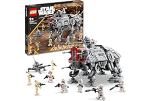 LEGO Star Wars 75337 Le Marcheur at-Te - Jeu de Construction - 3 Minifigurines du 212e Clone Trooper, Droïde Araignée & Figurines Droïdes de Combat - Cadeau pour Garçon dès 9 Ans & Fans