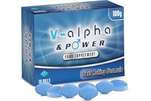 GENERIC V-Alpha & Power | 10 Tablets | Power & Preformance | Male Health Supplement Gives Maximum Duration | Strong and Immediate Effect - 100% Natural