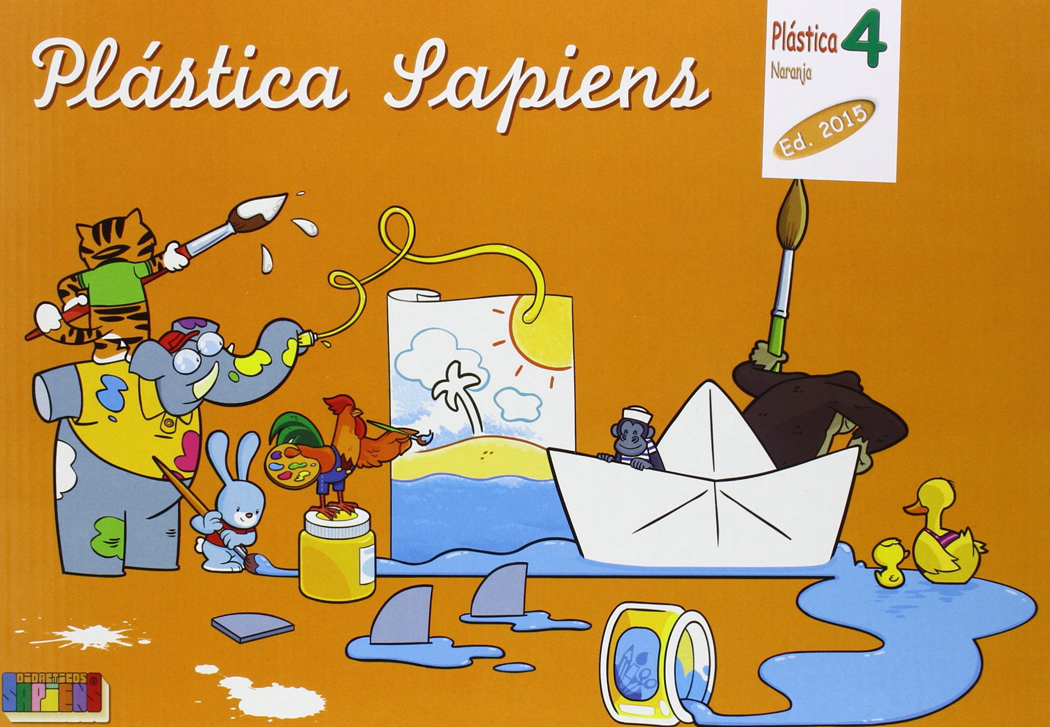 Plástica naranja, dibujo y manualidades, 4º Primaria