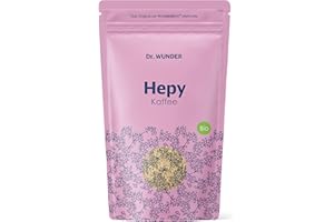 ‎DR. WUNDER Dr. Wunder® Hepy coffee 250 g: green/golden special coffee, particularly high content of caffeine and palmitic acid, suitable for coffee enema