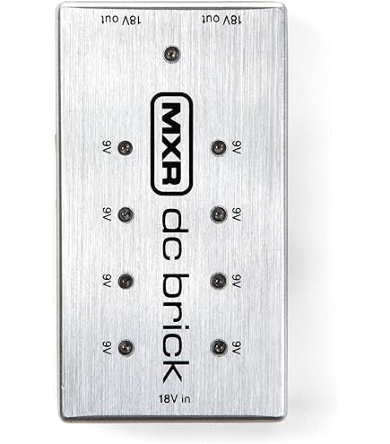 HQRP Adaptateur Secteur 18 V / Adaptateur 18 V Compatible Avec Jim Dunlop MXR Dime Distortion DD11 / EVH117 Flanger / KFK1 égaliseur à Dix Bandes/Flanger M117R Pédales D'effets De Guitare, Cordon