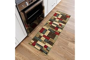 Ottomanson Ottohome Collection Boxes Design dywan z gumowym spodem, 50 x 150 cm, wielokolorowy