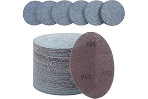 PMIQSA 30Pcs 150mm Sanding Discs 80 Grit, Ceramic Mesh Sandpaper Hook and Loop Sander Pads for Drywall Efficient Dust Removal Random Orbital Sander