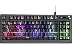 Mars Gaming MKREVOPT, Tastiera Gaming TKL + Pad Numerico, RGB Control, Layout PT