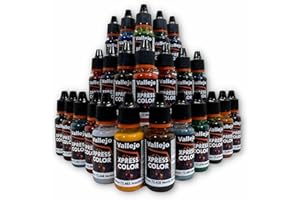 Silu- Vallejo Xpress Color - Set completo di 24 colori, riformulato per Warhammer 40K, in miniatura