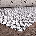 HuaJiao Multipurpose Anti Slip Rug Underlay， PVC Pads 100x150cm Non Mat Carpet Grip White Kitchen Drawer Shelf Liner Bathroom Waterproof Floor for Home, Office, Cars (D4397K-11-N)