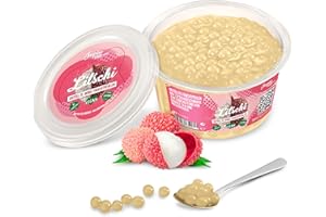 THE INSPIRE FOOD COMPANY INSPIRE FOOD Bubble Tea Perles Litchi | Bubble tea, perle de tapioca pour bubble tea | 100% vegan et sans gluten, sans colorant artificiel, 450 grammes