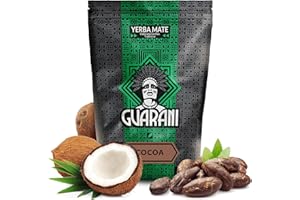 Guarani Cocoa 0,5 kg | Aromatyczna yerba mate 500 g | yerba mate z kakako i kokosem | Moc naturalnej kofeiny | Herbata yerba mate z Paragwaju