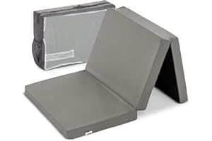 hauck Materac podróżny Sleeper z torbą do przenoszenia, 120 x 60 cm, grubość 5 cm, składany materac do łóżeczka podróżnego, mały, składany, kompatybilny z łóżkami podróżnymi hauck (szary)