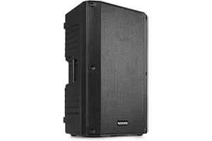 Vonyx VSA12 - Aktivlautsprecher, 800 Watt PA Anlage, PA Lautsprecher Aktiv mit 12 Zoll Subwoofer, Bi-Amp, Mikrofon-Input, Equalizer, Gitarreneingang, PA Boxen für Gitarristen, Sänger