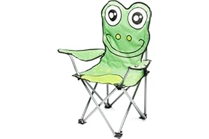 Eurohike Kids Animal Camping Chair for Boys and Girls, Lightweight, Portable, Compact & Folding Childrens Outdoor Seat, Ideal for Camping, Festivals, Picnics, the Beach & Garden, includes Carry Bag