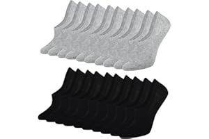 Blu Ninfee Calcetines Deportivos Para Hombre Y Mujer, 10 Pares, Calcetines Unisex Con Silicona Antideslizante, Calcetines Deportivos Invisibles, Calcetines Cortos, Calcetines No Show