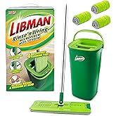 Libman Rinse 'n Wring Paspas ve Kova Sistemi | Mikrofiber Zemin Paspası | Parke Zemin Temizleyici | Islak ve Kuru Paspas | Te