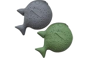 ORTO NATURE Two Sensory Massage Toys - Orthopedic feet Massager for Kids and Adults, Spiky Sensory Toys, Toy for Autism, Floor Games, Anxiety and Stress Relief (Stormy Gray + Midnight Green)