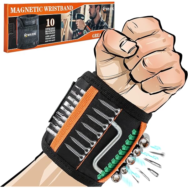Magnetic Tool Belt For Men – 26 Pocket Heavy Duty Utility Pouch With Detachable Holsters, Adjustable Waist - View #12