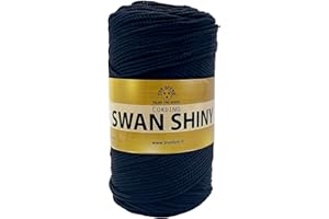 FILATI ITALIANI cordino swan shiny, filato lucido per borse, 100% polipropilene 250g (blu - 02, 250g)