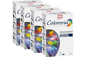 Coloreria Italiana, Decolorante a mano o in lavatrice, 4 confezioni da 200gr