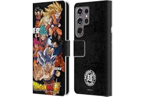 Head Case Designs Licenza Ufficiale Dragon Ball Super Goku Universe Survival Characters Custodia Portafoglio in Pelle Compatibile con Samsung Galaxy S24 Ultra 5G