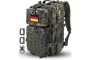 Hannibal Tactical 40L Militär Taktischer Rucksack US Cooper Rucksack Armee Assault Pack 3 Tage Bug Out Go Bag Trekking Wanderrucksack