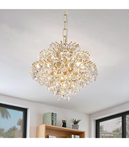 Lustre moderne Bubi en verre noir à 5 lumières pour salon et salle à manger｜Homary