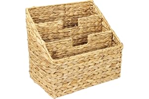 HMF tidningsställ, tidningskorg flätad av vattenhyacint