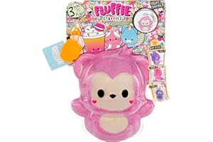 Fluffie Stuffiez Affe - Kleines Plüsch-Sammlerstück - Überraschung beim Auspacken - Kuschelweicher ASMR Flaum - Fidget, Basteln, Fell Abziehen - für Kinder ab 4 Jahren und Sammler