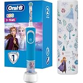 Oral-B &Ccedil;ocuk Şarjlı/Elektrikli Diş Fır&ccedil;ası Frozen D100 + Seyahat Kabı &Ouml;zel Seri