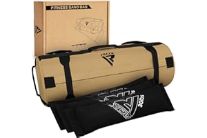 ‎RDX RDX Gewichtssack für Fitness Krafttraining, Ungefüllten Power Bag mit 8 Griffe, Core Sandbag Gewichtete, 2-90 KG Sandsack Ideal für Viele Functional Training Running Rucking Strongman Lifting Workout
