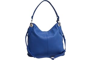 AMBRA Moda Borsa da donna di vera pelle, borsa a spella GL012