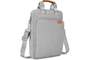 NIDOO Borsa impermeabile per tablet e laptop, borsa a tracolla, borsa a tracolla, borsa da lavoro, borsa per notebook