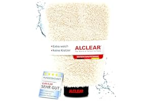 ‎ALCLEAR ALCLEAR 950013WH Autowaschhandschuh aus ultraweicher Mikrofaser - saugstark & kratzerfrei - entfernt jeden Schmutz mühelos - Waschhandschuh Auto - Mikrofaser Handschuh - Auto Handschuh