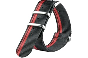 Neckarian Nato Strap 18 mm, 20 mm, 22 mm, 24 mm, Army G10, cinturino per orologio militare francese, in nylon, per uomini e donne