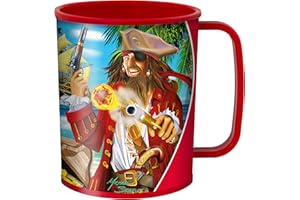 3D LiveLife Trinkbecher - Pirateninsel von DeluxeBase. 3D Linsenförmige Neuheit Plastikbecher. 300ml Becher für Kinder mit Original Kunstwerk, lizenziert von bekannt Künstler, Michael Searle