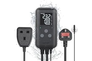 DIGITEN Waterproof DTC310 Digital Temperature Controller for Aquarium, Greenhouse Thermostat, Heater 10A Outdoor Heat Mat, Seedling