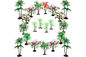 OrgMemory Decorazione Torta Alberi, 19pz, 7.5-14 cm, Albero Della Torta, Alberi per Torta, Alberi Finti per Torta o Decorazioni per Torte