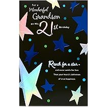 Piccadilly Greetings Group Ltd STUNNING TOP RANGE A Very Special Grandson On Your 21st Birthday Greeting Card - View #6