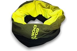 Dortmund Borussia Kinder Multifunktionstuch mit Fleece - schwarz-neon - Schlauchschal | Tuch | Kopftuch | Halstuch | BVB 09 - Plus Lesezeichen Wir lieben Fußball