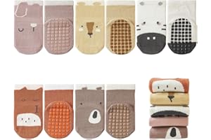 outfit spring Skarpetki antypoślizgowe dla niemowląt, skarpetki zimowe jesienne dziewczynki chłopca, małe bawełniane skarpetki z uchwytem, unisex noworodek zwierzęta sportowe skarpetki zestaw 0-5 lat