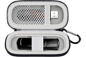 CASMILEE USB Flash Drive Case, SD Card/Thumb Drive Holder, Memory Cards, SDXC SDHC Storage Bag, Small Electronic Accessories Organizer for SanDisk for Samsung for Inland (Black)