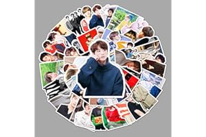 AUCEKO Lot de 50 autocollants BTS - Kpop BTS - Autocollant en vinyle imperméable pour ordinateur portable enfant voiture moto vélo skateboard bagages valise ordinateur graffiti decal