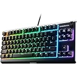 SteelSeries 64831 Apex 3 TKL - RGB Gaming Keyboard - Tenkeyless Compact Esports Form Factor - 8-Zone RGB Illumination - IP32 