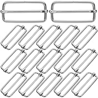 Sourcing Map Glissières Boucles, 50pcs 25x16x2.8mm Métal Rectangle