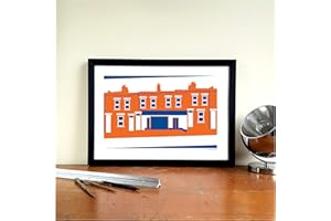 GroundDesigns LUTON TOWN FC Football Gift KENILWORTH RD We Can See You Washing Up Art Print LTFC